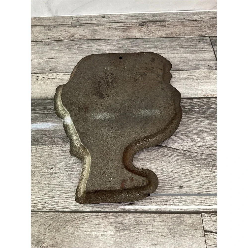 Vintage Cast Iron Rooster Wall Hanging Mould  J. Wright Farmhouse Decor Cookie